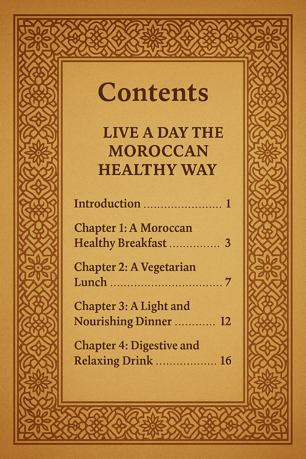 Health and flavor - Morrocan delights